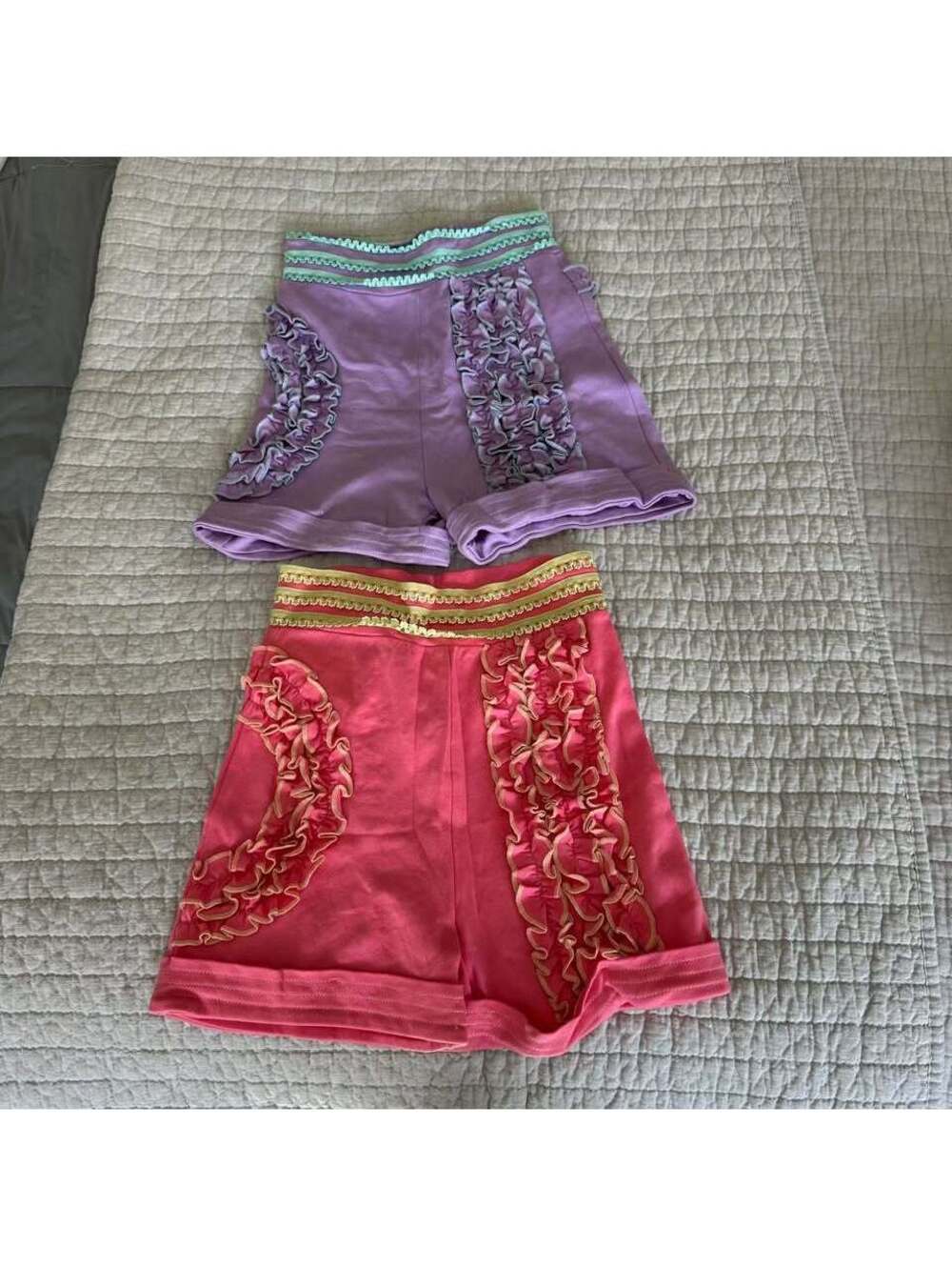Lemon loves lime ruffle shorts size 7